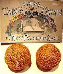 Bolas antiguas de tenis de mesa en la historia del ping pong