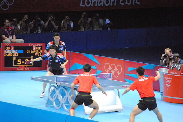 ping pong en los juegos olímpicos de Londres 2012