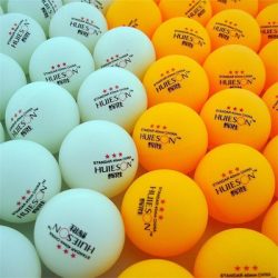 pelotas de ping pong colores oficiales blanco y naranja